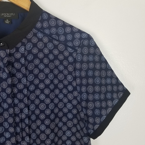 JASON Wu For Target Novelty Print Hidden Button Front Pleated Shirt Dress - Picture 5 of 11